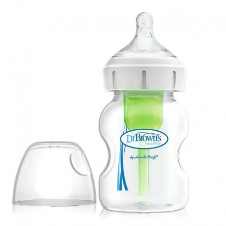 شیشه شیر طلق نچرال150میل  مدل  آپشن پلاس  دکتر بروانز Dr Browns